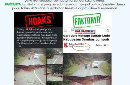 HOAKS – Ruas Jalan Batas Kota
