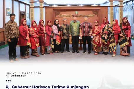Pj. Gubernur Harisson Terima Kunjungan dari Organisasi Wanita Bundo Kanduang Kalimantan Barat