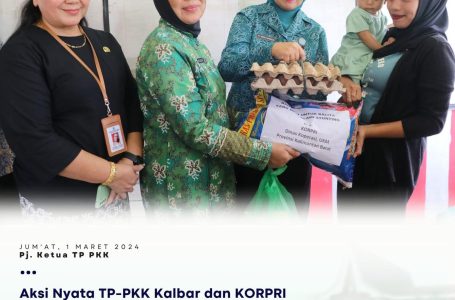 Aksi Nyata TP PKK Kalbar dan KORPRI Perangi Stunting di Pontianak