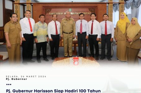Pj. Gubernur Harisson Siap Hadiri 100 Hari GMAHK