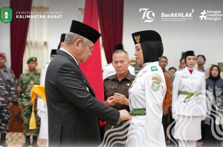 Pj. Gubernur Harisson Kukuhkan 28 Anggota Paskibraka Provinsi Kalbar