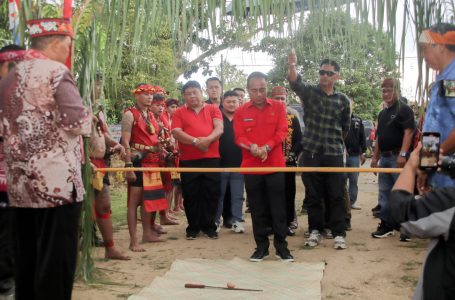 TIBA DI BALAI BEKUAK, WAGUB KRISANTUS DISAMBUT BUPATI KETAPANG